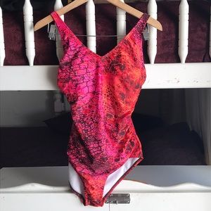 Red-Orange Bathing Suit